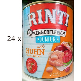 Rinti Kennerfleisch Junior Huhn 24 x 800 g
