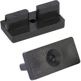 100st WPC Clips, 8mm Versteckte Befestigung Abstandshalter Clip, Terrassenclips Kunststoff für WPC/BPC Dielen, Terrassendielen Terrassenclips mit Schrauben wpc clips (8 MM)