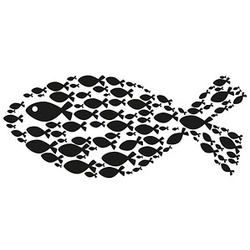 Rayher Fisch Motivstempel Fisch 4,0 x 9,0 cm