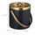 Relaxdays Eiswürfelbehälter mit Deckel Gold,Schwarz