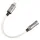 gistuch Typ C auf 3,5 mm Kopfhörerverstärker 15 cm/5,9 Zoll 120 dB für Android PCSilber