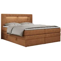 MKS Boxspringbett 120 x 200 cm H3 Orange