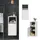 Vicco Viola Midischrank 38 x 80 x 33 cm Weiß/Grau