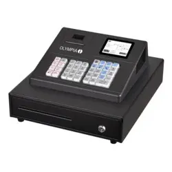 OLYMPIA Registrierkasse mit Kassenlade schwarz K100-TSE inkl. TSE