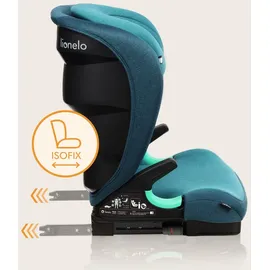 lionelo Neal Kindersitz 15-36kg Isofix Seitenprotektoren Kennzeichnung i-Size 3-fach verstellbare Rückenlehne, Höhenverstellbare Kopfstütze, Belüftungssystem