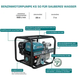 Könner & Söhnen Könner&Söhnen Wasserpumpe für reines Wasser KS 50 Hauswasserwerk Abpumpprozess