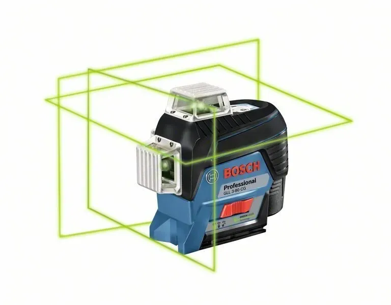 Bosch Linienlaser GLL 3-80 CG, mit 1x2.0 Ah Li-Ion Akku, Halterung BM 1, L-BOXX