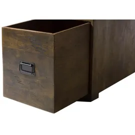 Massivmoebel24 Schreibtisch Mango braun