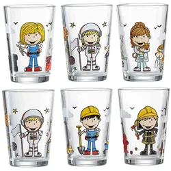 Ritzenhoff & Breker Kindergläser Berufe Jungs & Mädchen 205 ml 6er Set