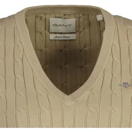 GANT Strickpullover V-Neck Beige L