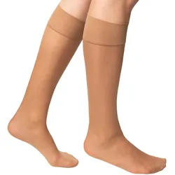 DIM Damen Kniestrümpfe aus recyceltem Garn Green 25 DEN 2er Pack