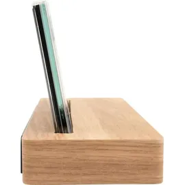 Thomson CT600 Wetterstation aus Holz mit drahtlosem Sensor und zwei Alarmen - Braun