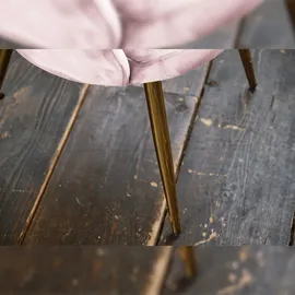 KAWOLA Stuhl Carla Esszimmerstuhl Velvet Fuß Gold