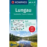 Kompass-Karten KOMPASS Wanderkarte 67 Lungau, Radstädter Tauern, Maltatal 1:40.000