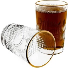 COFI Riffle-Design Wassergläser Set 12-tlg. 0,15 l