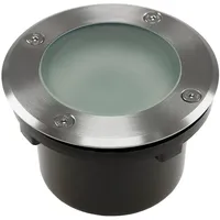 ChiliTec Bodeneinbaustrahler Aluminium rund Ø 12 cm, IP65, Leergehäuse GX53