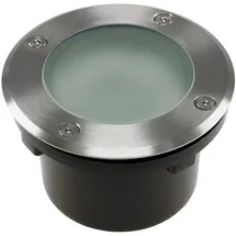ChiliTec Bodeneinbaustrahler Aluminium rund Ø 12 cm, IP65, Leergehäuse GX53
