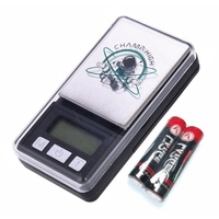CHAMP HIGH Feinwaage Miniatur Feinwaage 200g / 0,01g Pocket Taschen MINI DIAMOND Waage schwarz