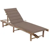 furnicato Garten-Sonnenliege 200 x 65 x 87 cm Schwarz
