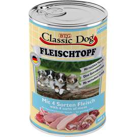 Classic Dog Fleischtopf Junior mit 4 Sorten Fleisch