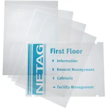 Durable Einsteckfolien für Türschilder CRYSTAL SIGN REFILL 29,7 x 42,0 cm, 10 St.