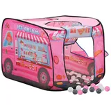 vidaXL Kinder-Spielzelt mit 250 Bällen Rosa 70x112x70 cm