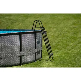 Summer Waves Elite Pool 549 x 132 cm Rattanoptik grau