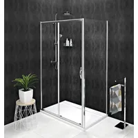 Gelco Komplettdusche SIGMA SIMPLY Rechteckige Duschkabine 1400x800mm L/R Variante, Klarglas, BxT: 140x80 cm, Gelco-GS1114GS3180-SET