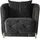 JVMöbel Sessel Club Lounge Polyester 92 x 78 x 100 cm Schwarz