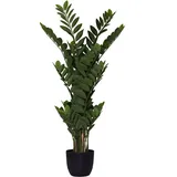 VIVANNO Kunstpflanze Glücksfeder Zamioculcas künstlich ZAMI 120 cm