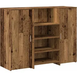 vidaXL Empfangstheke Altholz-Optik 135x50x103,5 cm Holzwerkstoff