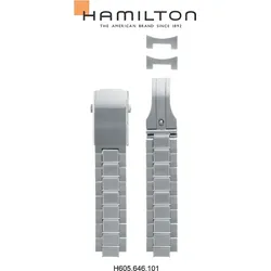 Hamilton Metall Edelstahlarmband Khaki Field Auto H695.646.101 - silber