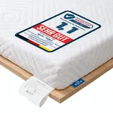 Nytral Matratzen Topper 180x200cm H3/H4, 7,5 cm Matratzentopper 180x200 mit Gel-Viscoschaum & Komfortschaum, 2-in-1 Härtegrad, 7-Zonen Topper für Boxspringbett, Schlafsofa & Wohnwagen, waschbar