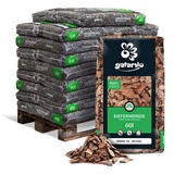 GALAMIO Kiefernrinde Kiefernmulch Rindenmulch Rinde Mulch Garten Dekor Pinus Sylvestris Natur Wald Kiefer Mittel 10-40mm 60l x 26 Sack 1.560l / 1 Palette Paligo