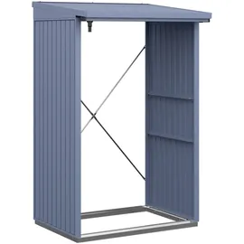 EcoStar Kaminholzregal Trend-V Typ 1 taubenblau