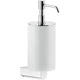 GESSI Rilievo, Seifenspender Wandmontage, Becher weiß matt, 59513031, Farbe: Chrom