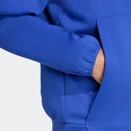 adidas Kapuzensweatshirt ADIDAS SPORTSWEAR "M Z.N.E. FZ", Herren, Gr. M, blau (semi lucid blau), Obermaterial: 57% Polyester, 43% Baumwolle, normal, Rundhals, Sweatshirts, für sportliche Aktivitäten, aus Polyester und Baumwolle