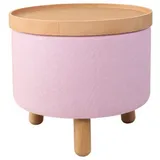 dasmöbelwerk Sitzhocker Molde 50 x 40 x 50 cm Rosa