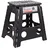 DEMA Tritthocker klappbar 39 x 39 x 39 cm Schwarz