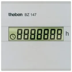 Theben 1470000 Digital-Betriebsstundenzähler, 48x48mm Frontplatte BZ 147