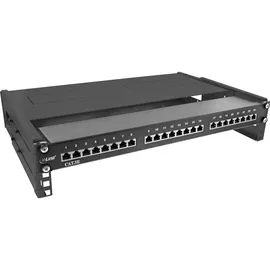InLine 19" Rack zur Wandmontage, 2HE, 24-40cm Tiefe, mit Abdeckung, schwarz