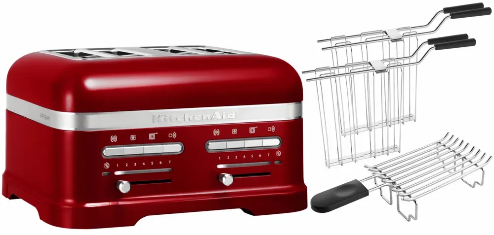 Preisvergleich Produktbild KitchenAid Paket 2, 4-Scheiben Toaster Artisan 5KMT4205 - Liebesapfelrot