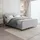 beautysofa LEA 180 x 200 cm Hellgrau