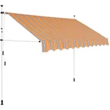 vidaXL Handbetrieben Markise 300 cm gelb/blau gestreift