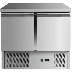 Gekühlter Edelstahltisch 2 Türen 176L Tiefe 700mm. Kühltisch für Bar, Restaurant & Gastronomie.