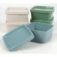 Buri 24x BURI Vorratsdosen 5er Set Deckel Gefäß Box