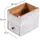 DESIGN DELIGHTS Organizer, File | mit Schublade, | Aufbewahrungskiste - Weiß, Holz, 19x20x26 cm, Arbeitszimmer, Schreibtische