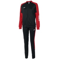 Joma Damen Eco Championship Trainingsanzug, Schwarz/Rot, XL