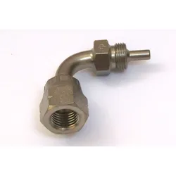 ALLEGRI Connector, verplaatsbaar, type JIC (3/8 inchx24 interne draad), 90 graden