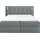 Fun Möbel Boxspringbett Schlafzimmerbett MARTIM PREMIUM 180x200cm Stoff Fresh Grau - Grau
